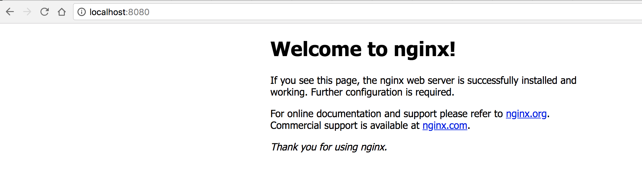 Nginx Welcome Page